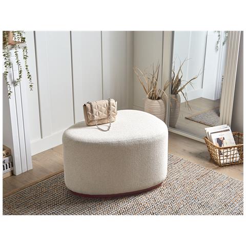 Pouf Saco Tessuto Beige Chiaro - Foto 1