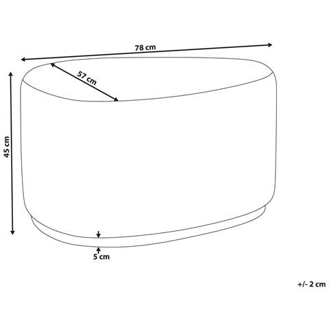 Pouf Saco Tessuto Beige Chiaro - Foto 8