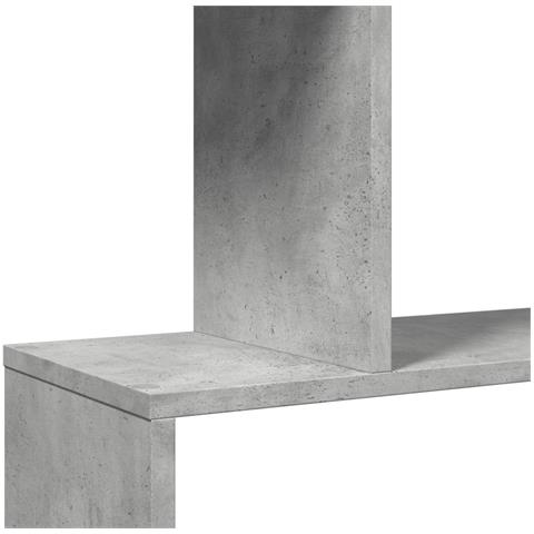 Libreria Divisorio 4 Ripiani Grigio 70x24x129 cm Truciolato - Foto 9
