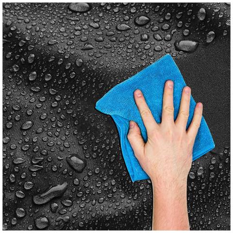 Copertura Impermeabile Per Bicicletta Con Riflettenti Nera 200 X 70 X 110 Cm - Foto 2