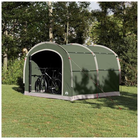 Tenda con tetto Verde 268 x 240 x 191 cm Poliestere - Foto 2