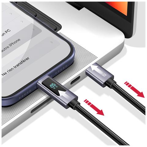 Cavo Usb-c A Usb-c Da 3a 60w Power Delivery 1 Metro, Nero - Foto 2