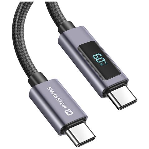 Cavo Usb-c A Usb-c Da 3a 60w Power Delivery 1 Metro, Nero - Foto 1