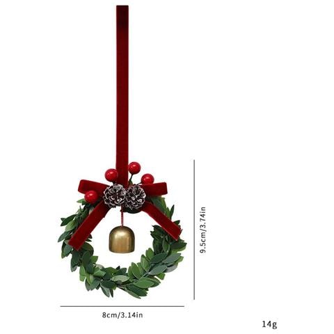 Set Di 2 Campanelle Per Albero Di Natale A Forma Di Pigna - Decorazioni Festive Per Le Feste - Foto 2