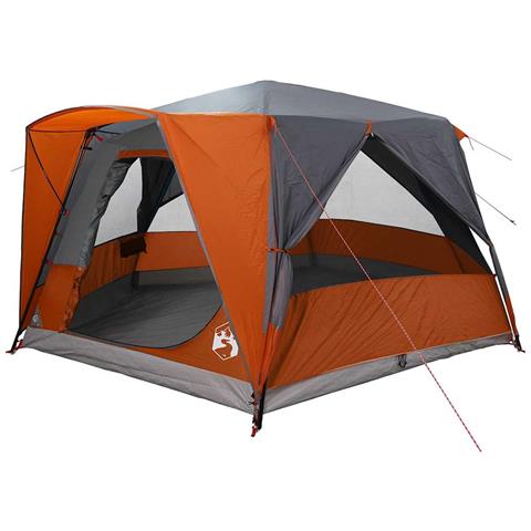 Tenda Capanna con tetto Grigio e arancione 400 x 350 x 212 cm - Foto 1
