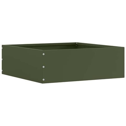 Bordura per Prato Verde oliva 40 x 40 x 13 cm Acciaio - Foto 1