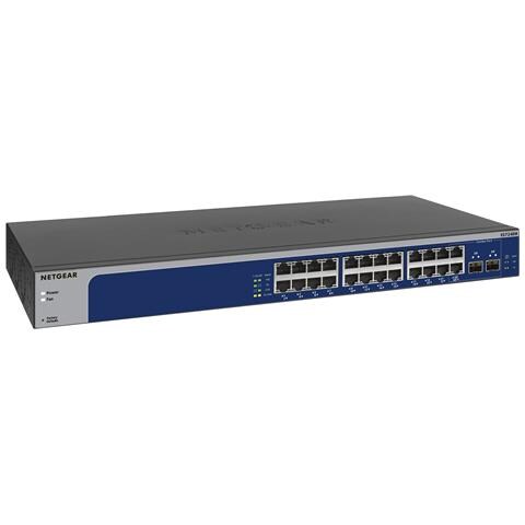 XS724EM Gestito L2 10G Ethernet (100/1000/10000) 1U Blu, Grigio - Foto 4