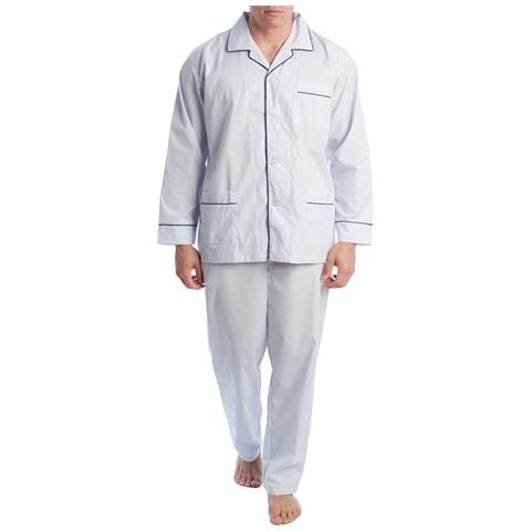 Pigiama Da Uomo In Popeline A Maniche Lunghe Kl30233 - Foto 1