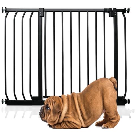 Bettacare Cancelletto Per Cani Elite Con Montaggio A Pressione, 89cm - 98cm, Nero Opaco - Foto 1