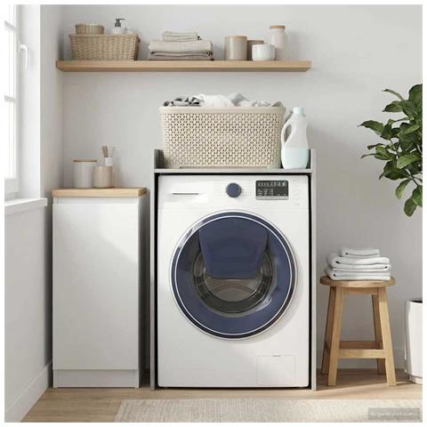 Mobiletto per lavatrice Grigio Sonoma 67,5 x 48 x 97 cm - Foto 2