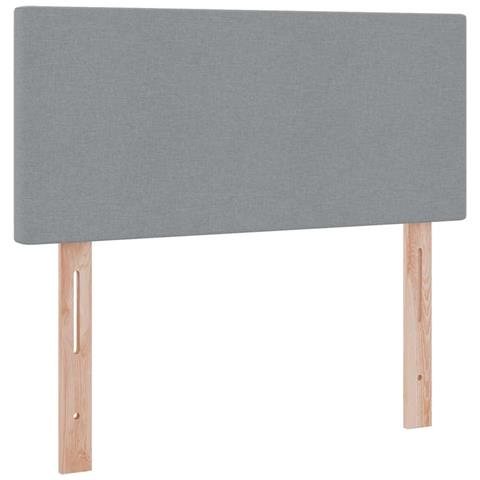Letto con contenitore e materasso Grigio chiaro 90 x 200 cm - Foto 9
