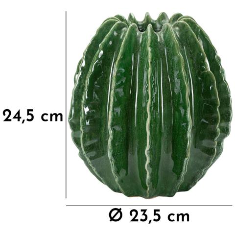 Vaso Cactus Ball Piccolo In Ceramica Verde - Foto 6
