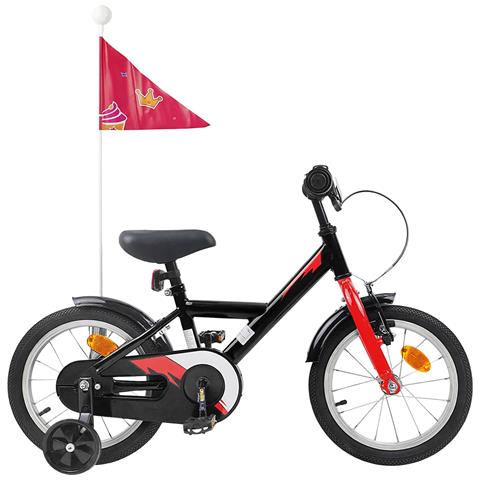 Bicicletta per Bambini 12 Pollici per bambini di 2-4 anni Nero - Foto 1