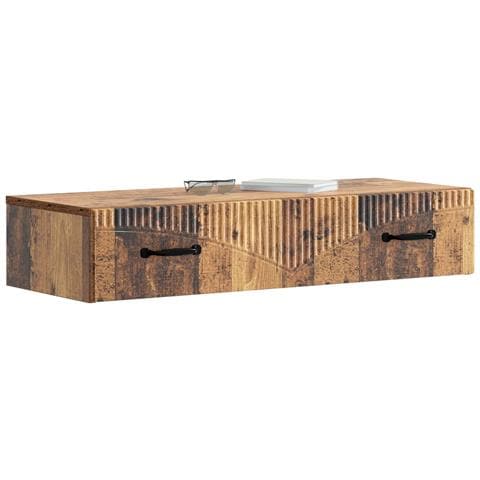 Tavolino da Parete Laterale Legno antico 87,5 x 34,5 x 17 cm - Foto 2