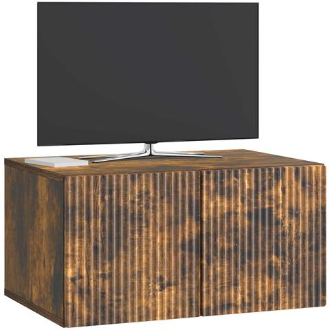 Mobile Porta TV da Muro Rovere Fumo 59,5 x 41 x 30 cm - Foto 2