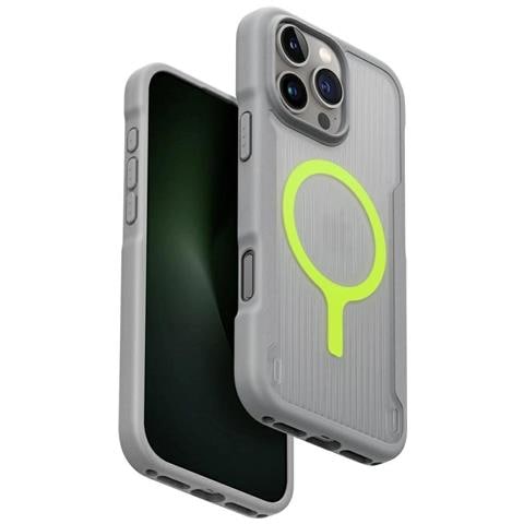 Uniq Combat Active Custodia Di Ricarica Magnetica Per Iphone 16 Pro Max, Grigia - Foto 2