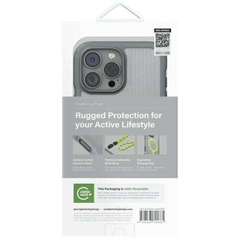 Uniq Combat Active Custodia Di Ricarica Magnetica Per Iphone 16 Pro Max, Grigia - Foto 5