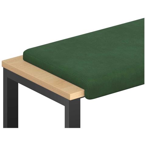 Cuscino per panchina corduroy Verde Scuro Profondità 35 cm - Foto 1