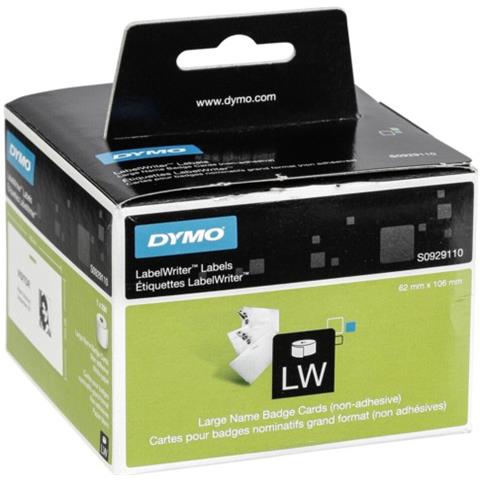 rotolo etichette non adesive con foro per badge 62x106mm x lw - Foto 2