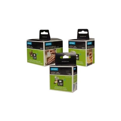 rotolo etichette non adesive con foro per badge 62x106mm x lw - Foto 1