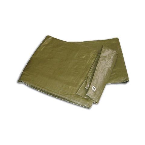 Telo multiuso occhiellato m 8x10 tessuto antistrappo di colore verde - Foto 1