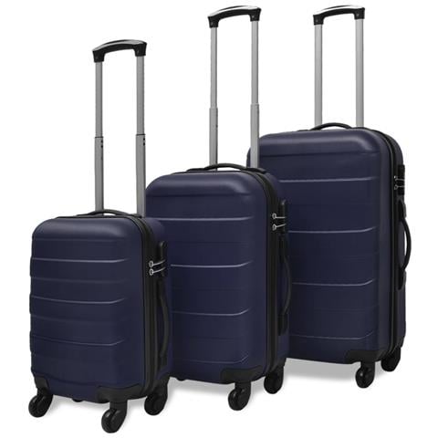 Set Trolley Rigidi 3 pz Blu 45,5/55/66 cm - Foto 1