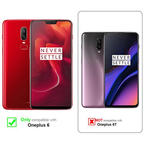 Custodia Compatibile Con One Plus 6 In Rosso Mela - Coperchio Protettiva Con Chiusura Magnetica, Funzione Stand E Tasca Per Le Carte - Foto 11