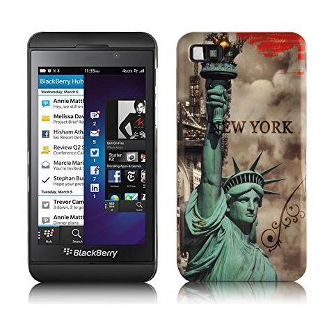 Custodia Compatibile Con Blackberry Z10 Con Stampa New York - Statua Della Libertà - Hard Case Coperchio Protettivo Con Design Alla Moda - Foto 1