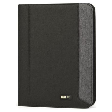 Portablocco Formato A5 Con Chiusura Cerniera Tessuto Colore Nero City Time - Foto 1