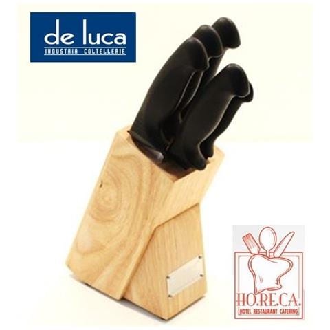 Ceppo In Legno Porta Coltelli 5 Pezzi Linea Ho. re. ca - Foto 1