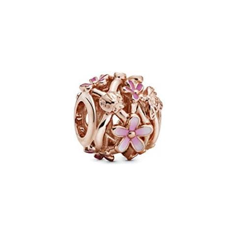 Charm A Forma Di Margherita Rosa Aperto - Foto 1