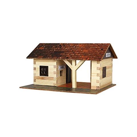 Kit Valacchia Costruzione Di Stazione Ferroviarialegno, 115 Pezzi - Foto 1