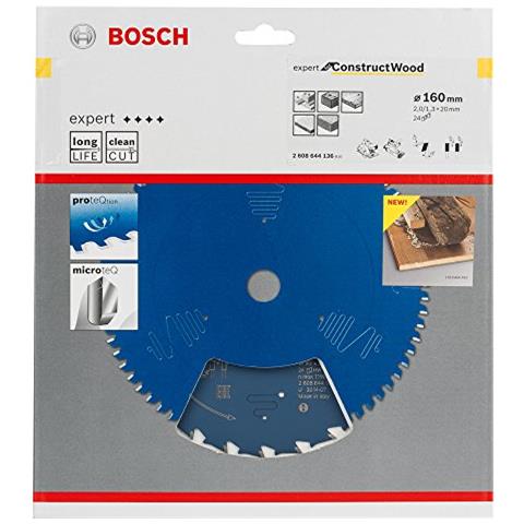 Lama Per Sega Circolare Di Esperti Per Construct Legno 160 X 20 X 2,0 Mm, 24 - Foto 2