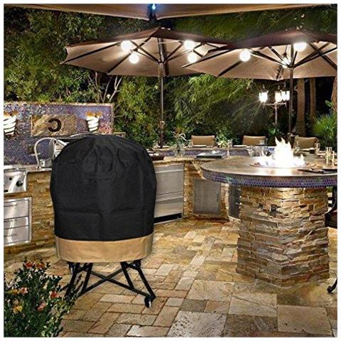 Fits Onlyfire Kamado Griglia Di Copertura Per Big Green Egg Kamado Joe Classic E Stand-alone Grande Griglia Dome Pit Boss K22 K22 Louisiana Coyote Lasado Cooker E Altri 76 Centimetri Dia X 61 H - Foto 4