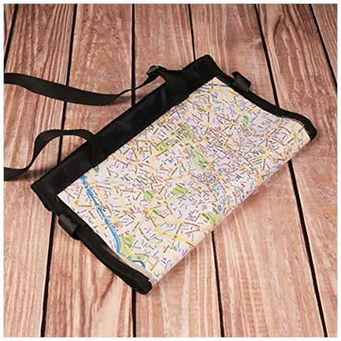Uomo 21040 Pieghevole Mappa Waterproof Case Con Maniglia Trasparente 30x30cm - Foto 4