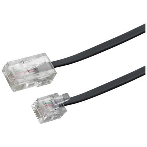 3.0m RJ-11 - RJ-45 3m Nero cavo telefonico - Foto 1
