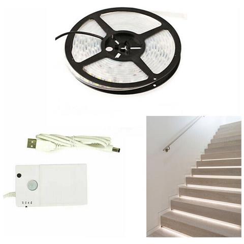 Striscia Led Con Sensore Movimento Per Interni 1m Batteria Luce Bianca Te-b0454 - Foto 6
