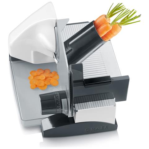 SKS 500 affettatrice Elettrico 170 W Nero, Acciaio inox, Bianco Metallo - Foto 9