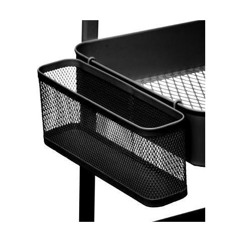 Carrello Cucina A Tre Livelli, Metallo, Nero - Foto 5