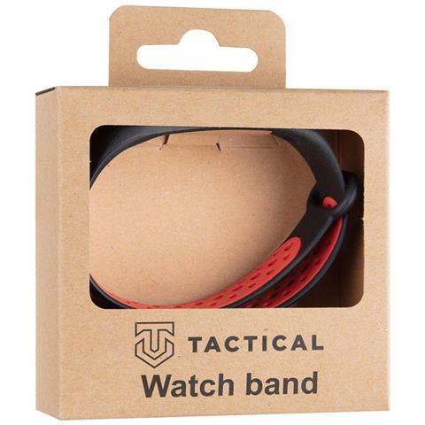 Tactical Cinturino 218 Originale Silicone Per Xiaomi Mi Band 3 - 4 Black Red - Foto 4