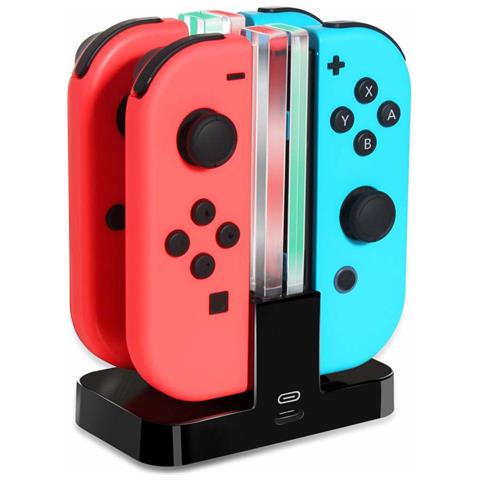Stazione Di Ricarica Joy-con Per Nintendo Switch Per 4 Controlli Di Gioco - Foto 7