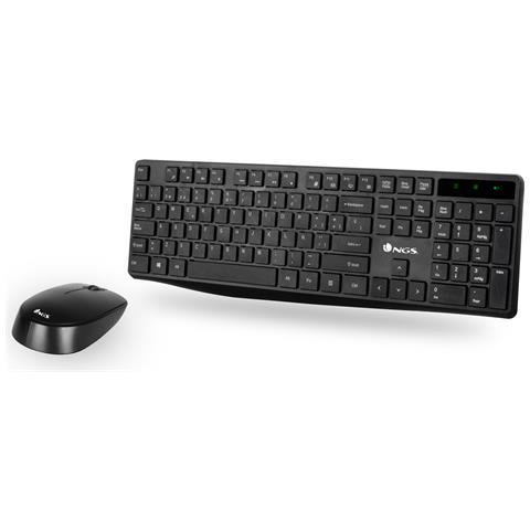 Tastiera e Mouse Wireless NGS-KEYBOARD-0324  (Layout Spagnolo) Colore Nero - Foto 5
