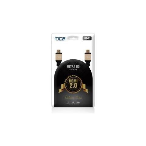 Ihd-02 Cavo Hdmi 2 M Hdmi Tipo A (standard) Nero, Oro - Foto 3