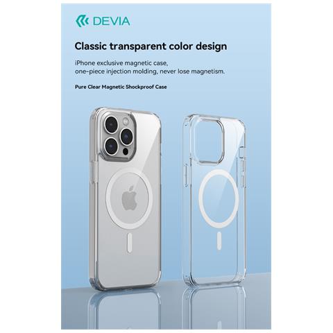 Cover trasparente magnetica carica wireless iPhone 15 Pro - Foto 1