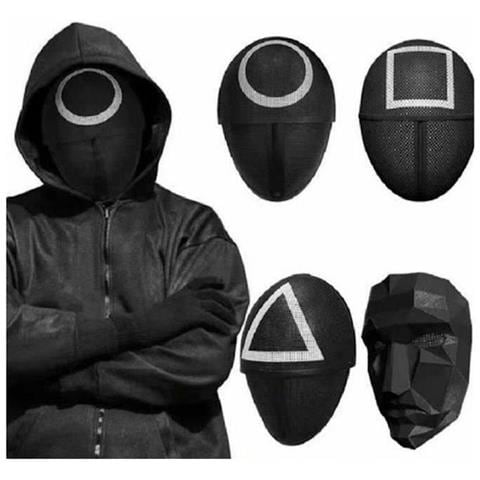 Maschera Squid Game Triangle Soldier Accessori Per Travestimenti - Foto 2