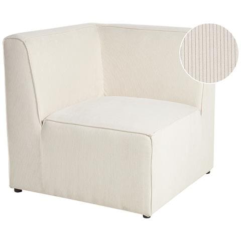 Modulo Angolare Lemvig Velluto A Coste Beige Chiaro - Foto 2