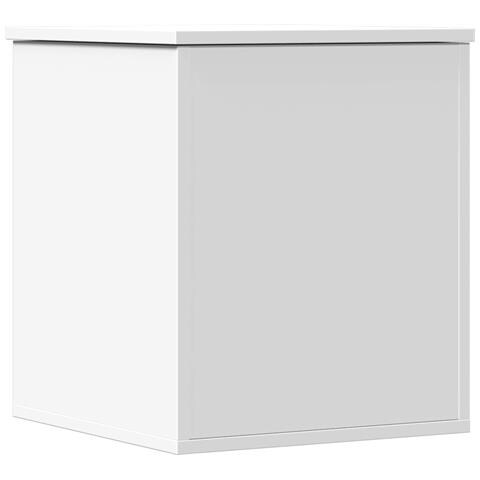 Contenitore Portaoggetti Bianco 40x42x46 Cm Legno Multistrato - Foto 2