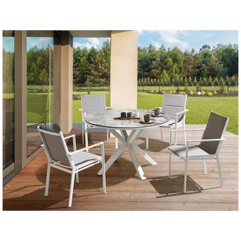 Set Da Pranzo Metallo Grigio Maletto / Busseto - Foto 1