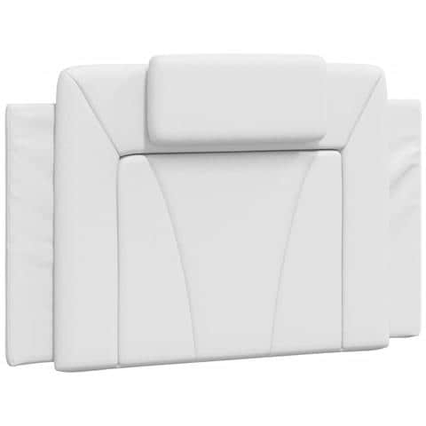 Cuscino Testiera Bianco 80 Cm In Similpelle - Foto 2