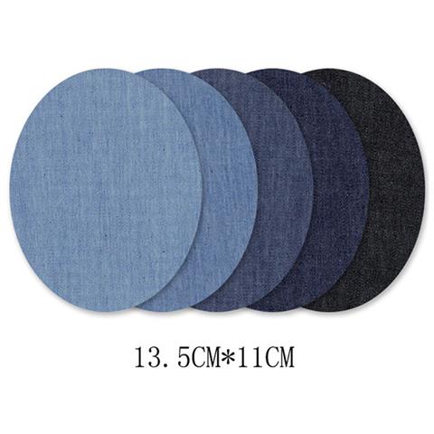 Toppe Termoadesive In Denim, Toppe Ricamate   Ovale - Foto 1